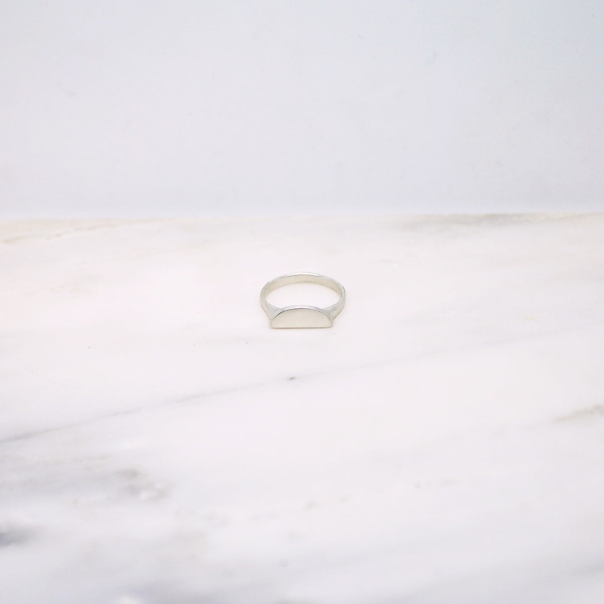 Half moon ring