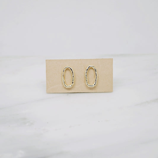 Bold chain earrings-single in 14K gold