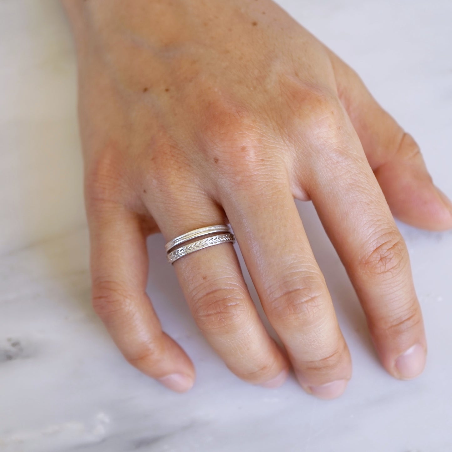 Feather Engraving Ring