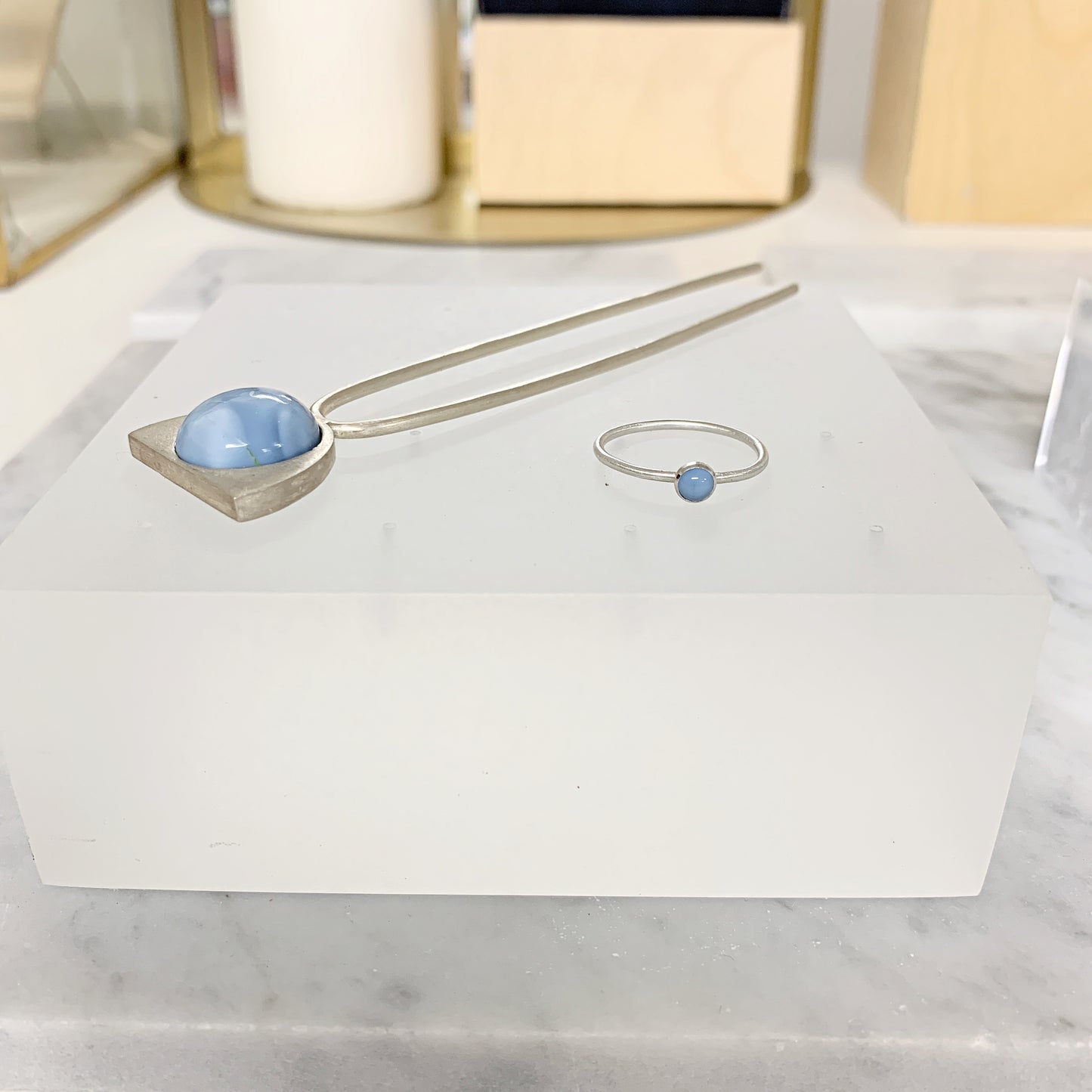 Silver hair pin no.1