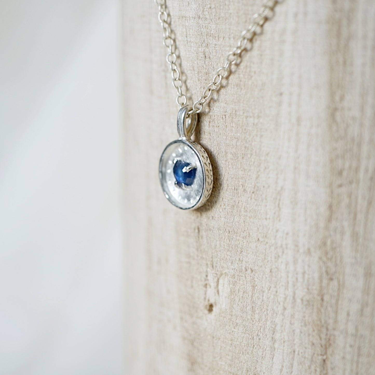 Pendant of Curiosities: heart sapphire