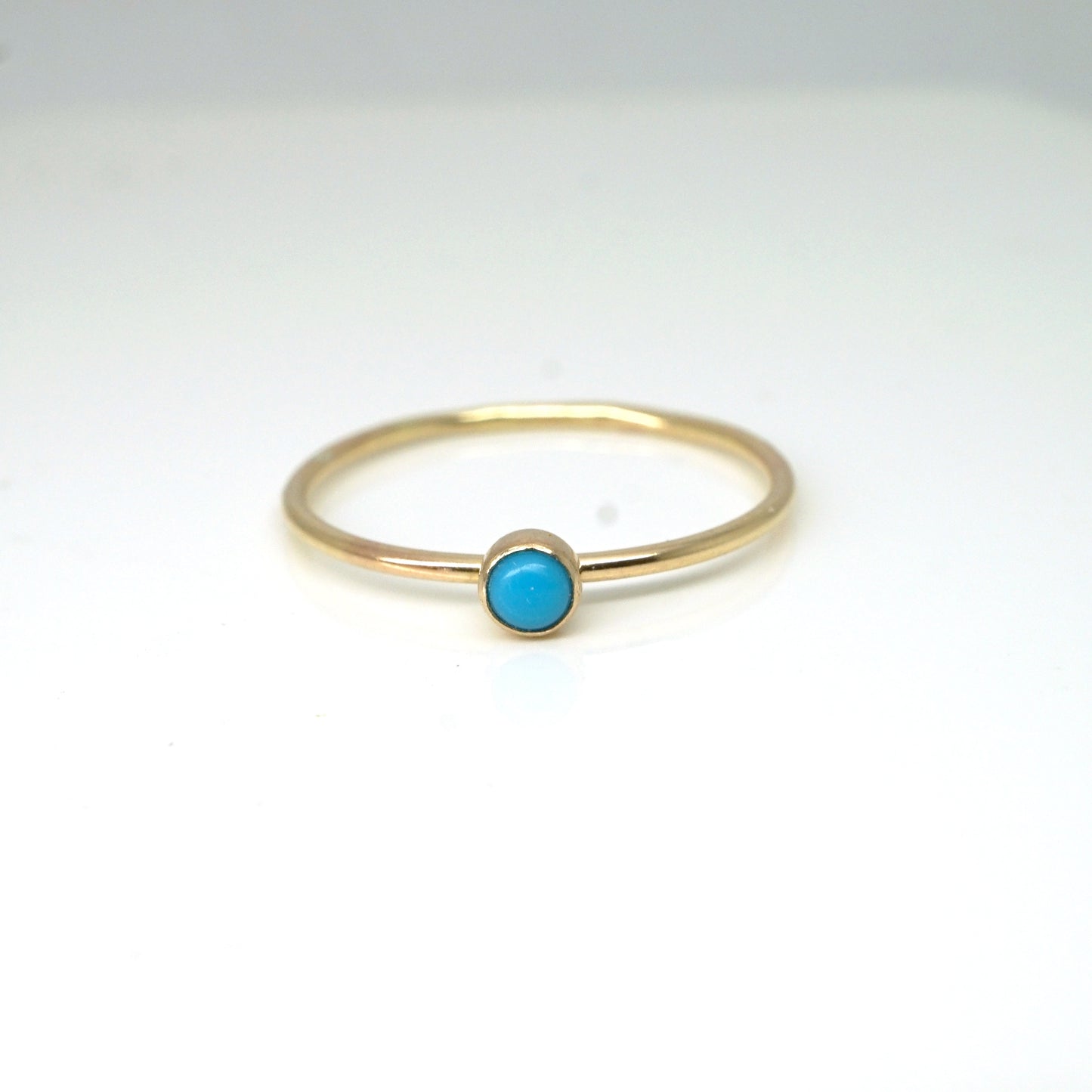 Rainbow Bezel Ring-Turquoise