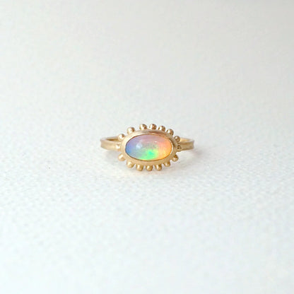 Nova ring with Opal