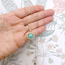 Load image into Gallery viewer, Solitaire Turquoise Pendant Necklace I
