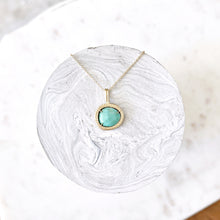 Load image into Gallery viewer, Solitaire Turquoise Pendant Necklace I
