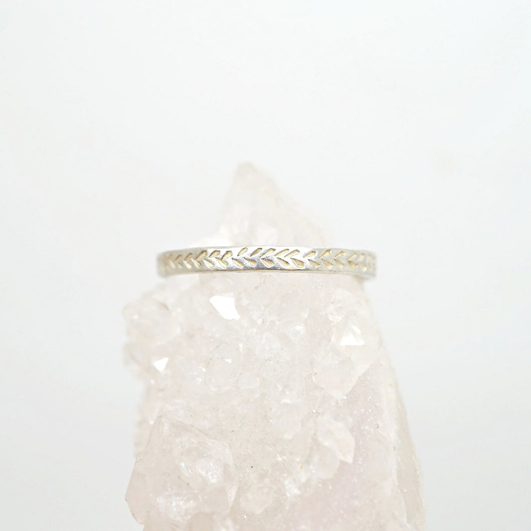 Feather Engraving Ring